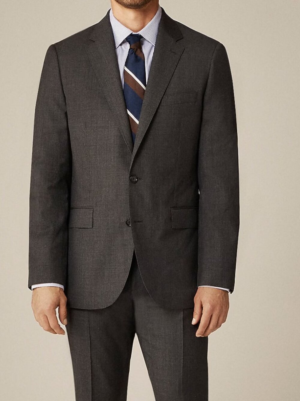 J. Crew NWT Men's Ludlow Slim-fit suit jacket in Italian Wool - 40R Charcoal